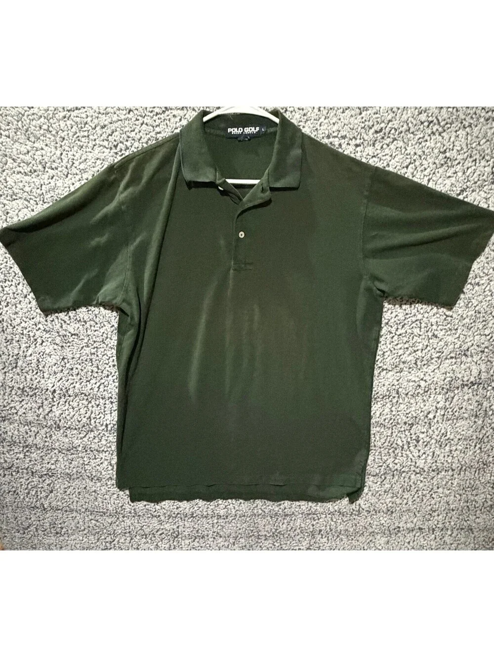 Ralph Lauren Polo Golf Mens Short Sleeve Shirt Size Large Green
